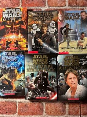 6 Scholastic Star Wars Books